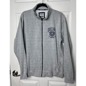 Original Celtic Urban Irish Gray Full Zip Long Sleeve Sweatshirt Size XL